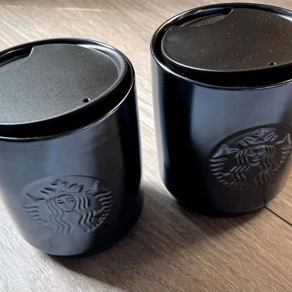 Starbucks Other - 2 Starbucks 2020 Purple Blue Iridescent Ceramic Cup Mug 8 oz